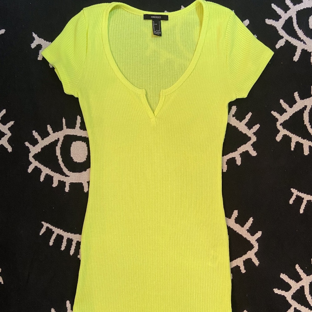 Highlighter Yellow Dress